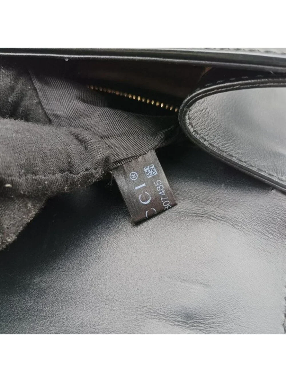 Gucci Sylvie Black Green Red Leather Messenger Bag - Picture 13 of 15